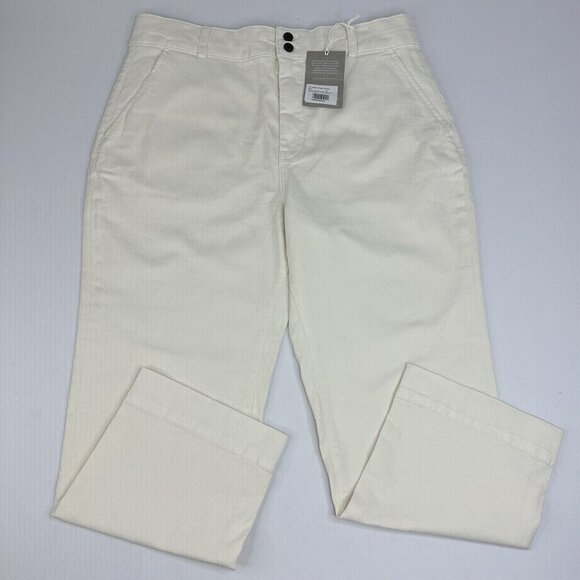 Everlane Women’s NWT‎ Bone The Organic Straight-Leg Pant Luxury Jean 16/W35/L26 - Picture 1 of 14